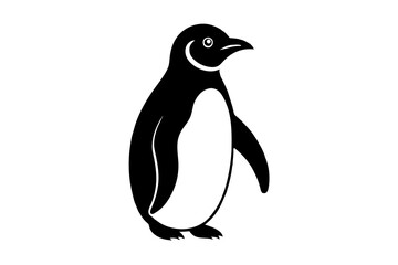 Naklejka premium penguin silhouette vector illustration