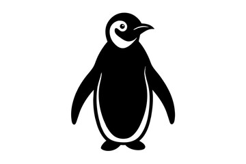 penguin silhouette vector illustration