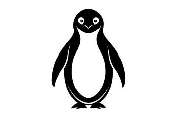 penguin silhouette vector illustration