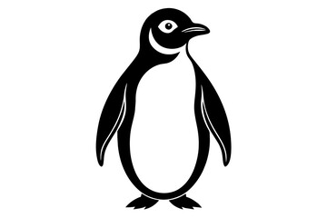 penguin silhouette vector illustration