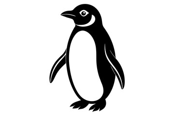 penguin silhouette vector illustration