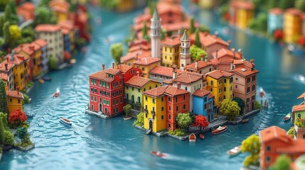 水の都と洋風の町並み,Generative AI AI画像 - 769194723