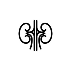 Kidney icon vector. kidneys vector illustration on white background