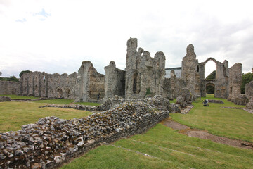 ruins of monastic site in england