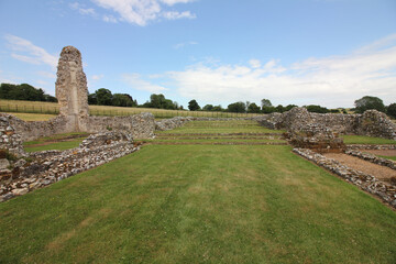 ruins of monastic site in england