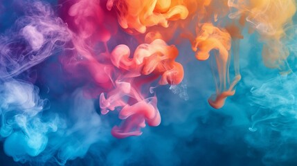 Image of splashes of colorful paint.