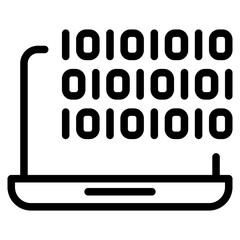 binary code on computer