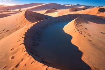 Landscape in the desert , 사막의 풍경 