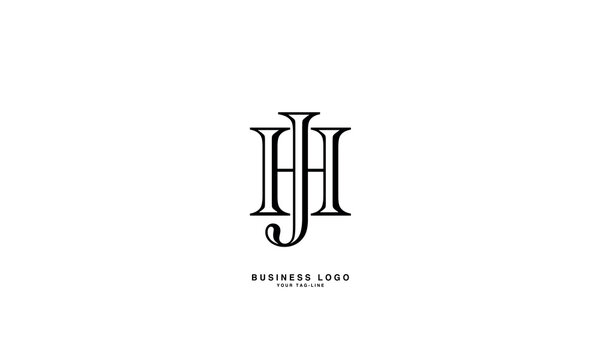 JH, HJ, J, H, Abstract Letters Logo Monogram