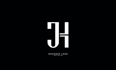 JH, HJ, J, H, Abstract Letters Logo Monogram