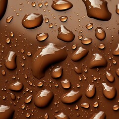 water droplets on all brown, matte background