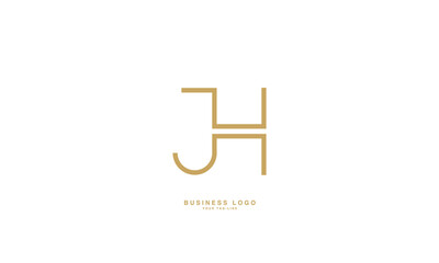 JH, HJ, J, H, Abstract Letters Logo Monogram