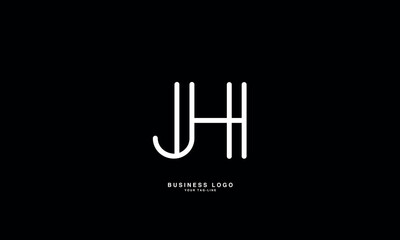 JH, HJ, J, H, Abstract Letters Logo Monogram