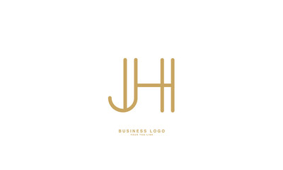 JH, HJ, J, H, Abstract Letters Logo Monogram
