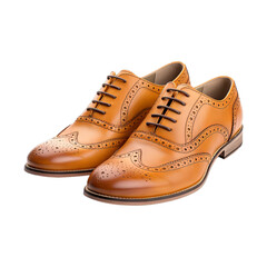 Brogues isolated on transparent png background. Generative ai