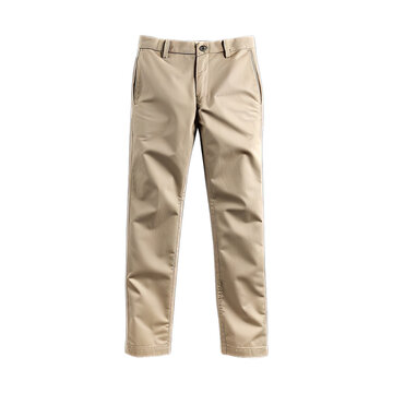 Chinos isolated on transparent png background. Generative ai
