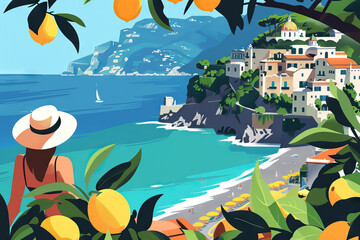 Amalfi Coast Escape: Scenic Drives, Lemon Groves, and Sunbathing on Coastal Cliffs
