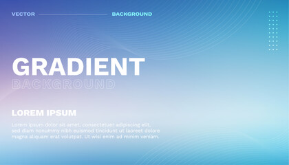 Template Gradient Background Blue With Text