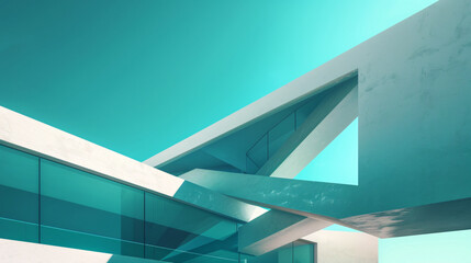 Fototapeta premium Modern architecture, abstract building concept