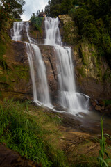 Fototapeta na wymiar Waterfalls in the island of Sri Lanka