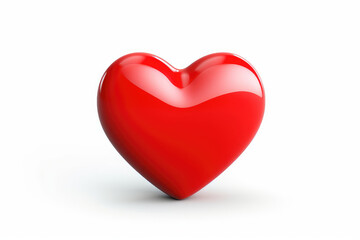 3d realistic red hearts. wedding marriage ceremony and Valentine's Day celebration concept. 3d render illustration.