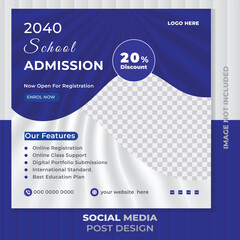 Creative social media post design, Vector Design Template.