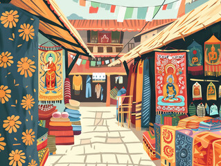 Nepalese Handicrafts Markets: Shopping for Thangka Paintings, Handwoven Textiles, and Souvenirs