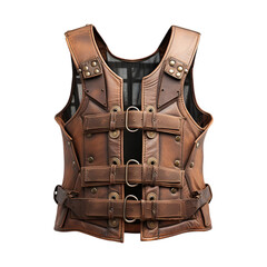 Naklejka premium Vest isolated on transparent png background. Generative ai