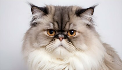 Naklejka na ściany i meble A Fluffy Persian Cat With A Luxurious Coat