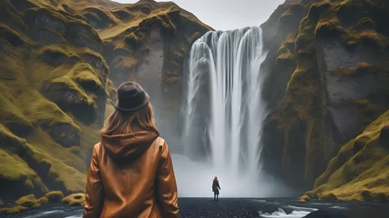 Deurstickers waterfall © Naina