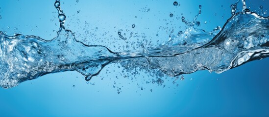 Water is splashing vigorously as it flows from a pipe into the vast ocean, creating a dynamic and refreshing sight