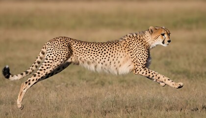 A Cheetah With Its Agile Body Twisting Changing D