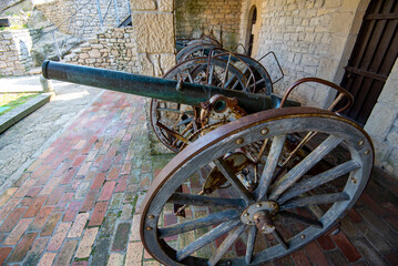Cannon in Courtyard of Guaita Tower - San Marino