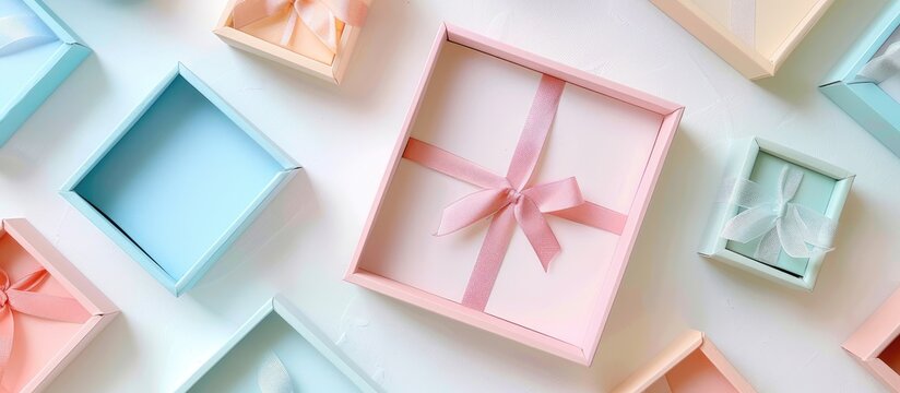 Handmade paper box photo frames for special occasions.