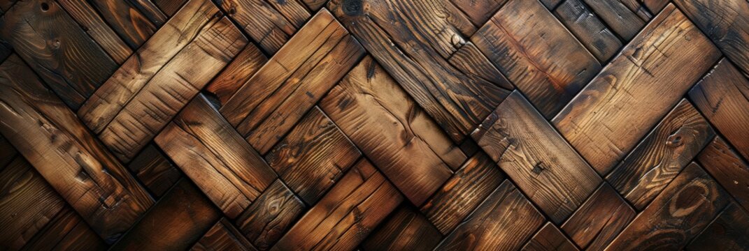 Oak Wood Texture Background Premium Natural Wallpaper with Parquet Pattern and copy-space 