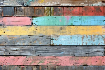 many-coloured background of old wood plank 