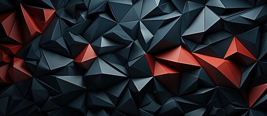 chaotic polygonal shape. Futuristic background. - Powered by Adobe