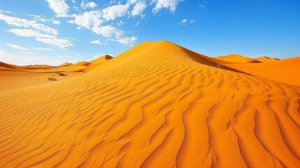 Fototapeta na wymiar Captivating sahara desert landscape in egypt with mesmerizing undulating sand dunes