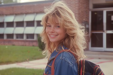 1980s high school girl student - 769231512