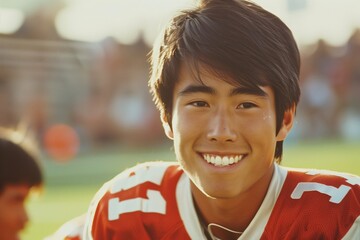 Photo of a high school quarterback teen man from 1980s - 769231578