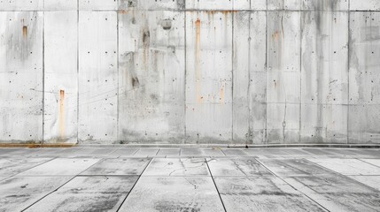 White concrete wall as background 