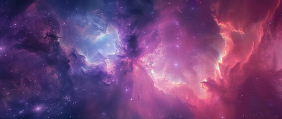 Cosmic Dreamscape with Vivid Nebula