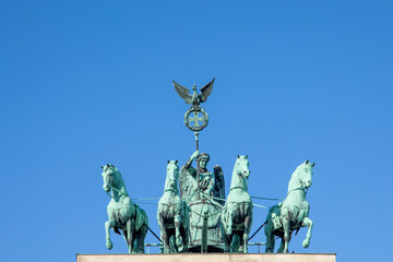 scenic Quadriga on Brandenburg Gate