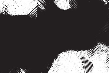 Dynamic Monochrome Texture, Grunge Texture Abstract Background with Striking Black and White Tones