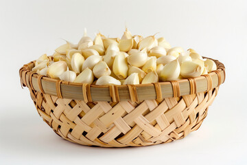  Basket of Garlic Bulbs 