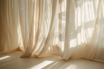 Sheer Curtains and Sunlight in Room