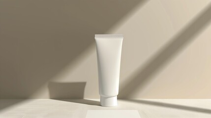 Realistic Cream Tube Mockup
