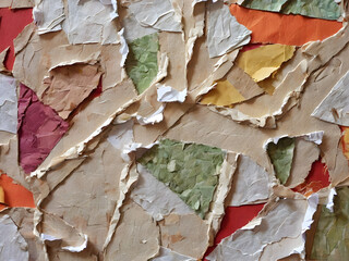 Red and Green Torn and Crumpled Textures Ideal for Edgy Wallpapers and Contemporary Designs.