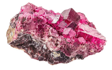 Fototapeta premium Thulite's Glow: Illuminating Gem isolated on transparent Background