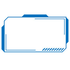 Border Frame Futuristic Tech Line